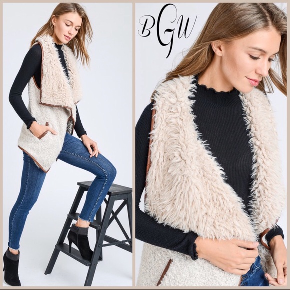 Boutique with Grace Jackets & Blazers - 🆕5⭐️Gorgeous Faux Fur Sherpa Vest